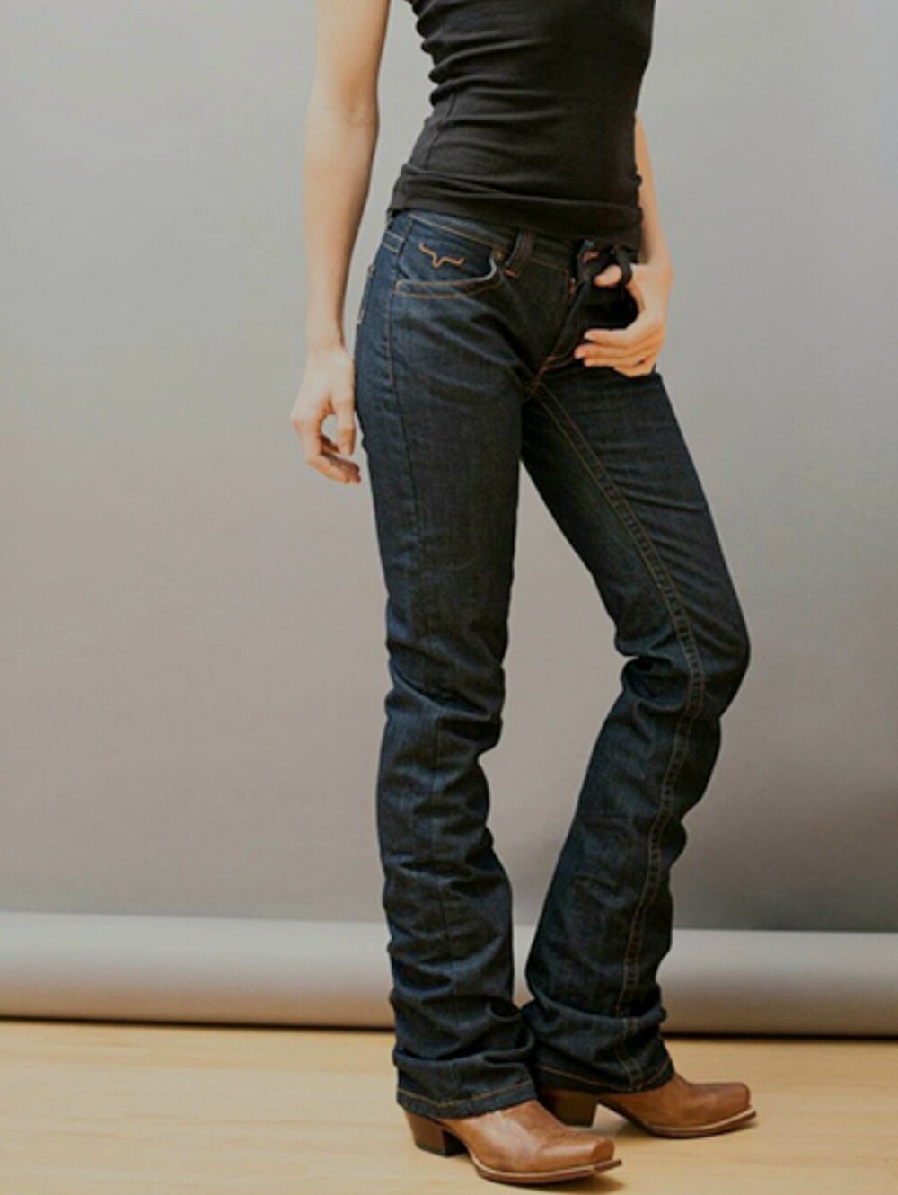 Kimes Ranch Francesca Low Rise Bootcut Straigh Leg Jeans, Womens Size 6 X 32